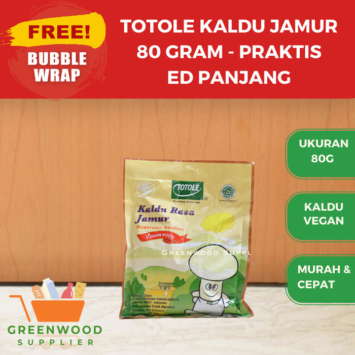 

Brom Totole Kaldu Rasa Jamur / Mushroom Seasoning - 80G [Vegan & Tasty]