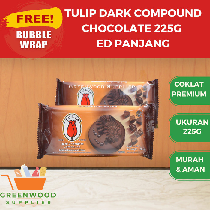 

Brom Tulip Dark Chocolate Compound - 250G (Premium Quality)