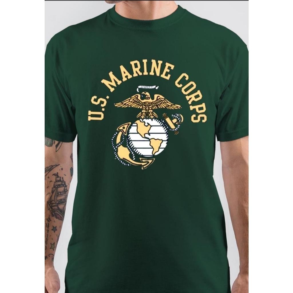 Kaos T Shirt Pria Usmc Marine