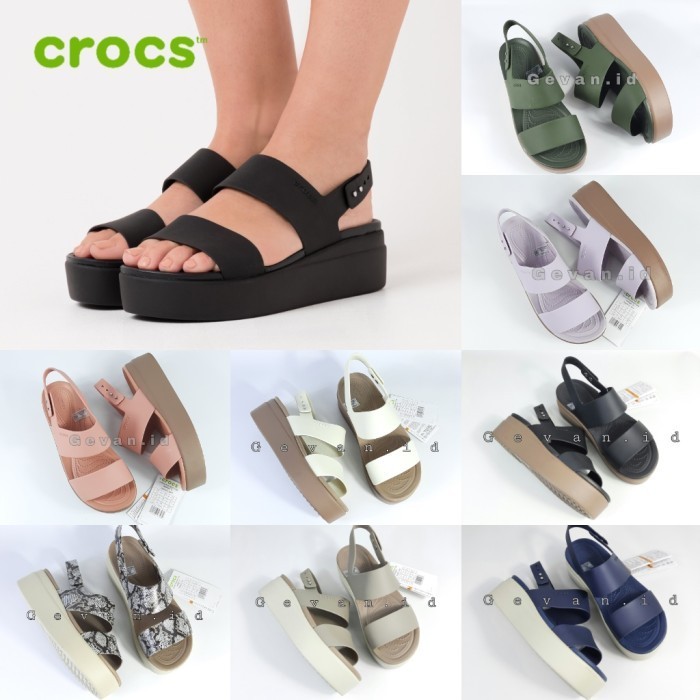 CROCS BROKLYN WEDGES/SEPATU SANDAL CROCS/CROCS WANITA ORIGINAL