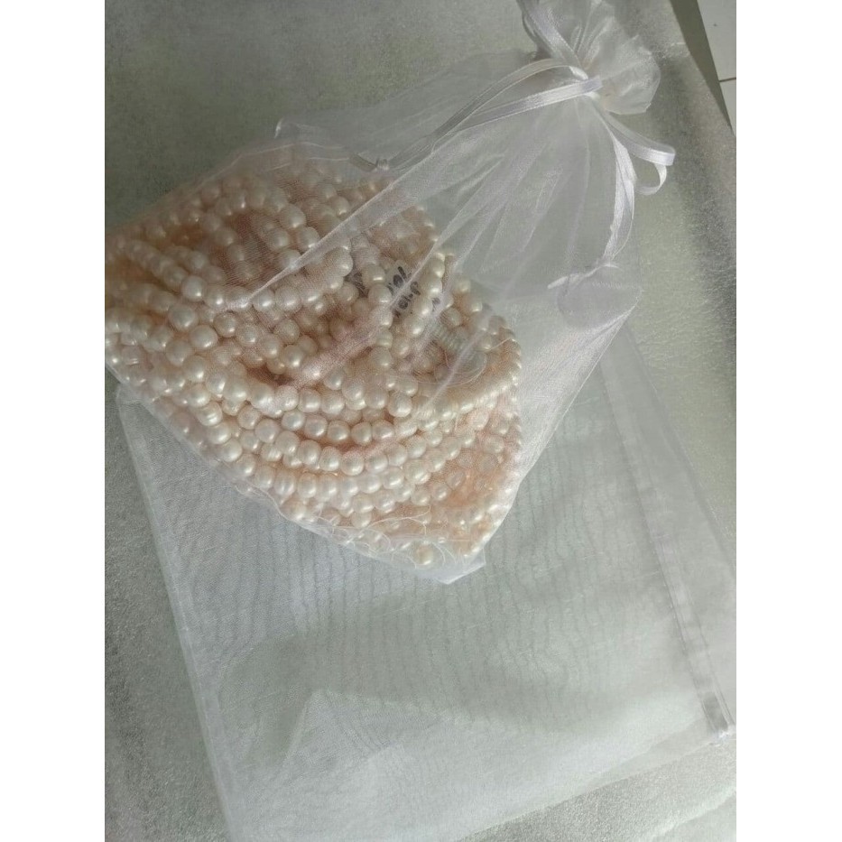 

yang dicari@@@@] Tas Kantong Serut Organza 23x25cm Pouch Kain Gift Wrap Cute Packaging