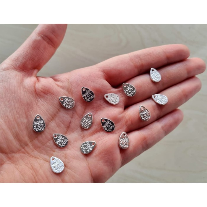 

Open DS] Made for You Metal Charm Plates 8x12 mm Tag ALLOY TERMURAH!!
