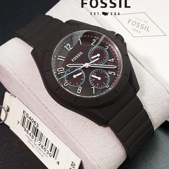 Jam Tangan Analog Wanita Merk Fossil Original Type : ES4063 Baterai