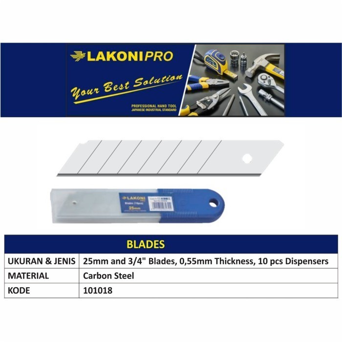 

Produk Terbaik] 25MM BLADE / REFILL MATA PISAU / ISI ULANG CUTTER 25 MM (10PCS) LAKONI