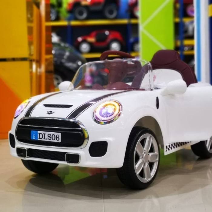 Mainan Anak Mobil Aki Mini Cooper Yukita Dls 06 - Putih