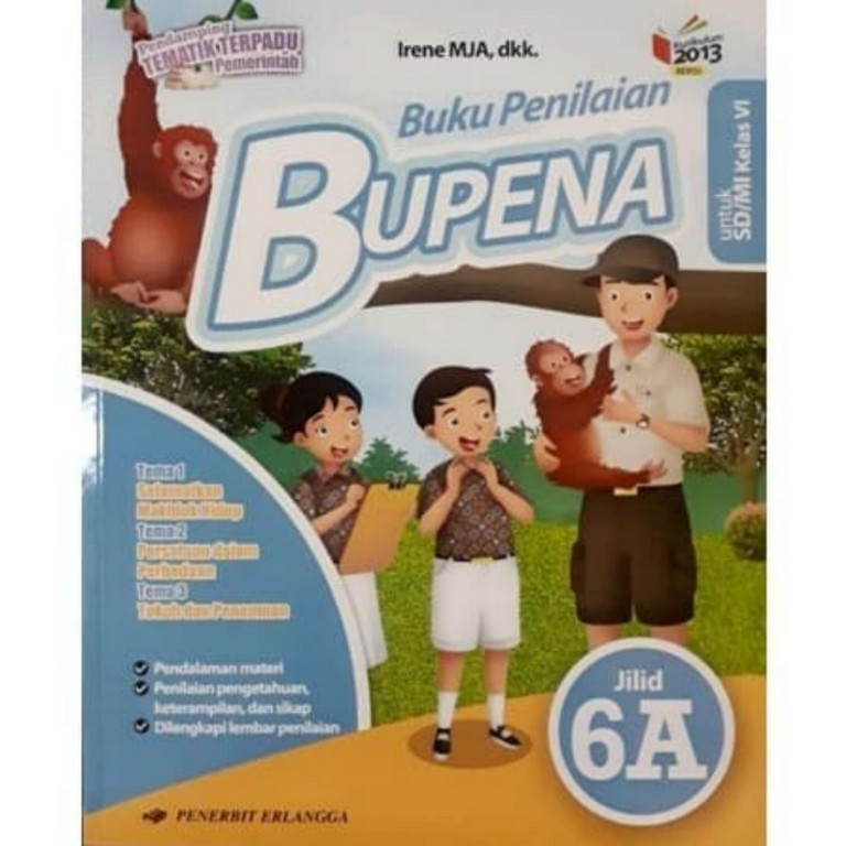 BUKU BEKAS BUPENA KELAS 6A SD ERLANGGA K13 REVISI