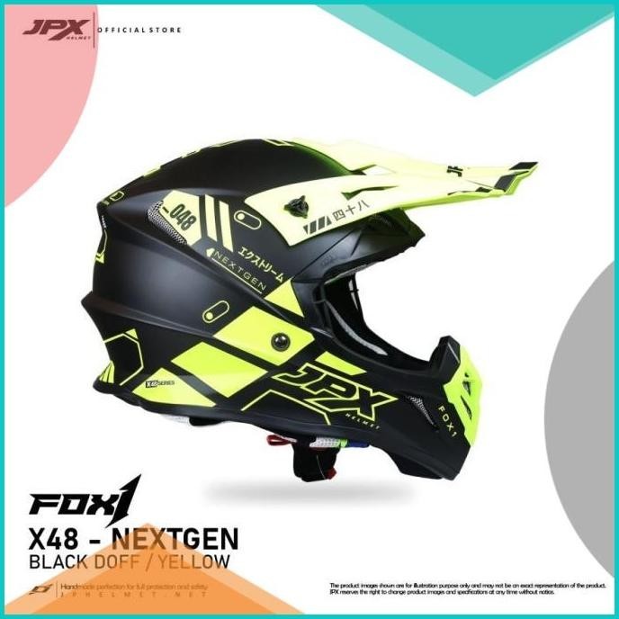 Helm JPX Fox1 Cross Full Face - X48 NEXTGEN 13m4yZ4 suku cadang