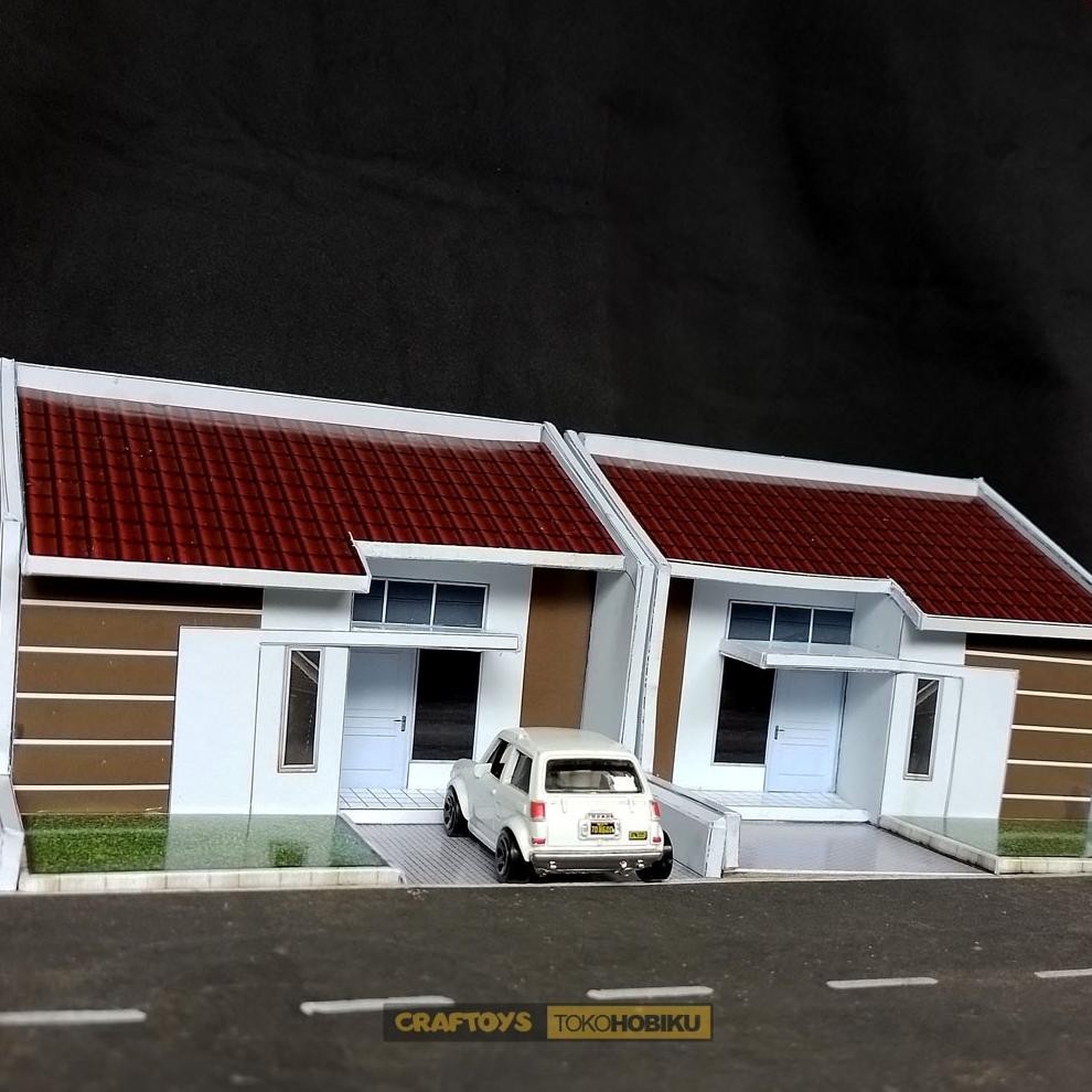 Promo Besar Diorama Diecast - Miniatur Rumah Modern Minimalis Pds374
