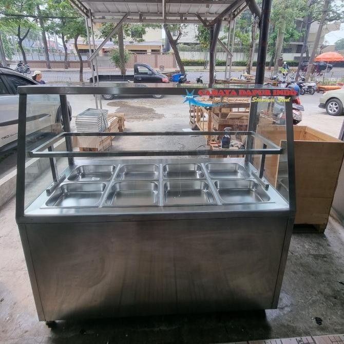 Bain Marie/Counter Makanan/Etalase Masakan/Penghangat Lauk/Food Warmer LAJ