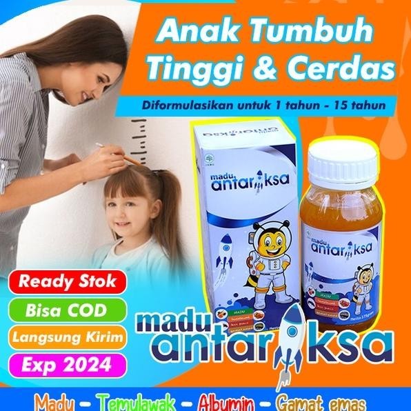 gh-6 Vitamin Anak DHA / Vitamin Otak Anak Pintar / Vitamin Kecerdasan Otak Anak / Madu Antariksa ori