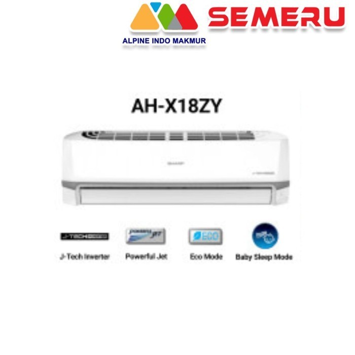 Produk Unggulan] SHARP AC INVERTER 2 PK AH-X18 ZY