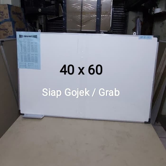 

white board 40 x 60 cm siap Gojek/grab - papan aja