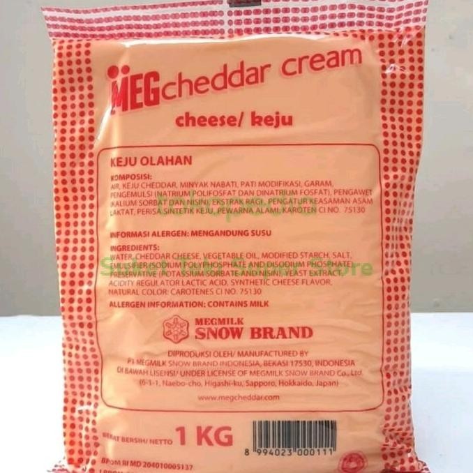 

Meg Cheddar Cream Cheese 1kg Filling Keju Krim Murah GROSIR TP