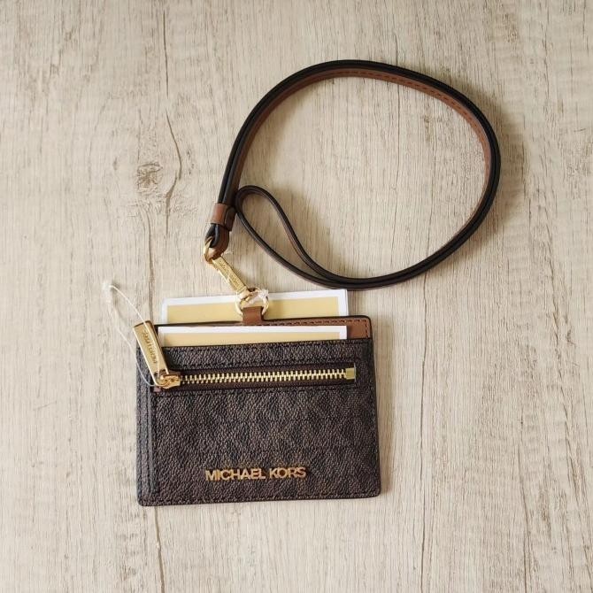 

Dompet Original Jset Card Case Id Lanyard Brown Kualitas Premium