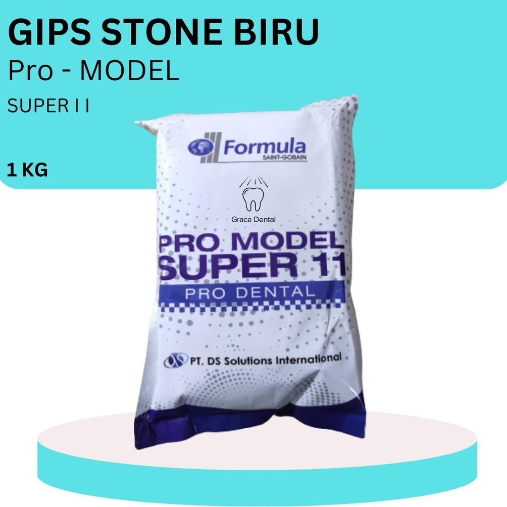 GH Gips Stone Biru Moldano Dental Cetakan Cor Gigi Tipe 2 TERLARIS