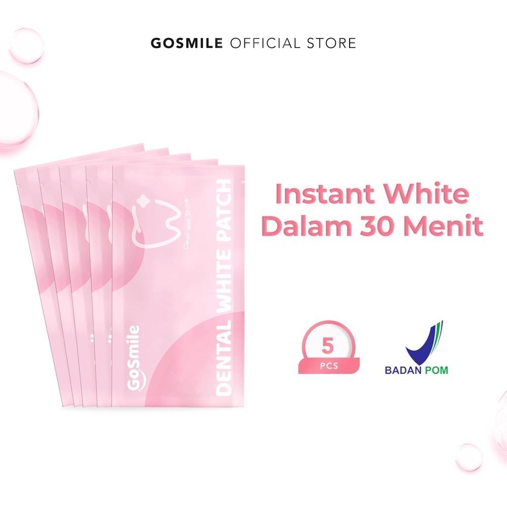 GH Go Smile Dental White Patch - Untuk Memutihkan Gigi seperti Bleaching dengan Glycerin Menthol dan