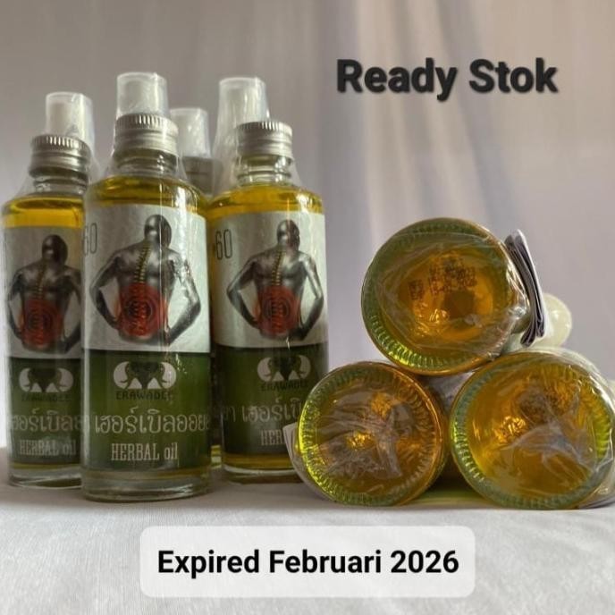 Erawadee 60 Minyak Gosok Thailand / Erawadee Herbal Spray 85 Ml