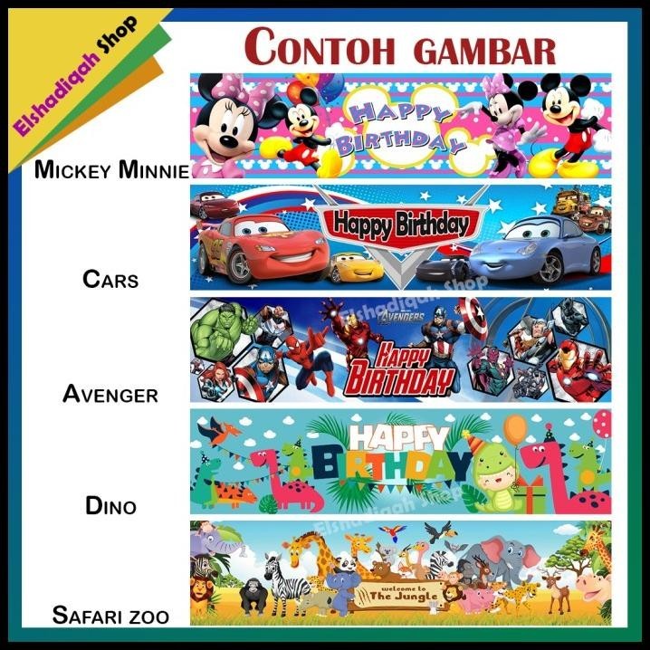 

BEST DEAL 10PCS LABEL KARAKTER + PLASTIK SNACK ULTAH UK. 20X35 CM !!!!!!!