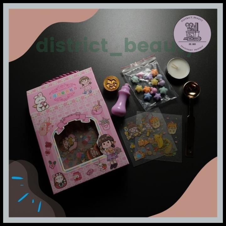 

TERBARU PAKET DIY SEAL WAX + STIKER LWX-737 LILIN PENCETAK STAMP TERLENGKAP