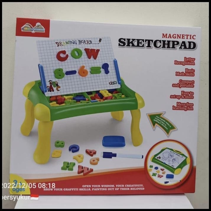 

DISKON MAINAN ANAK MAGNETIC SKETCHPAD BOARD PAPAN TULIS MAGNET 2 IN 1