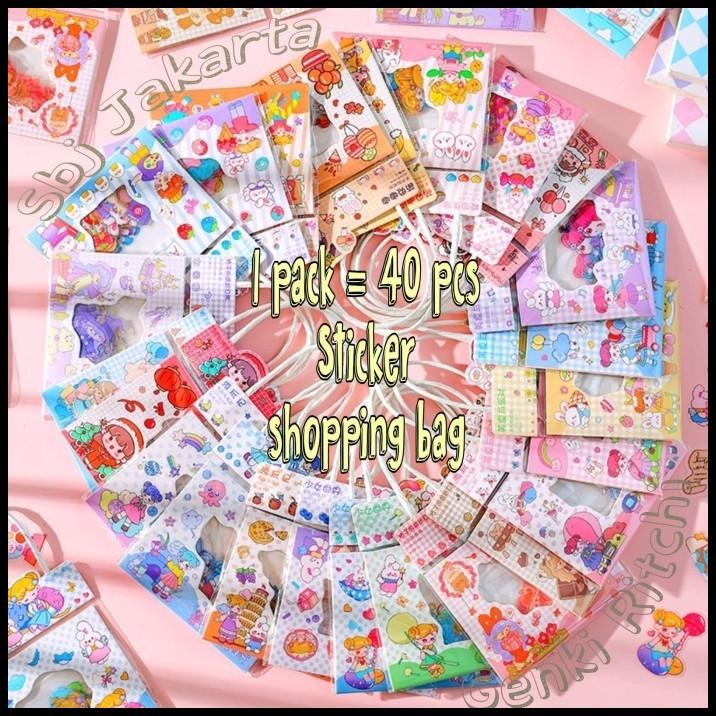 

HOT DEAL 40PCS STICKER STIKER SHOPPING BAG UTK SCRAPBOOK JURNAL DIARY NOTEBOOK !