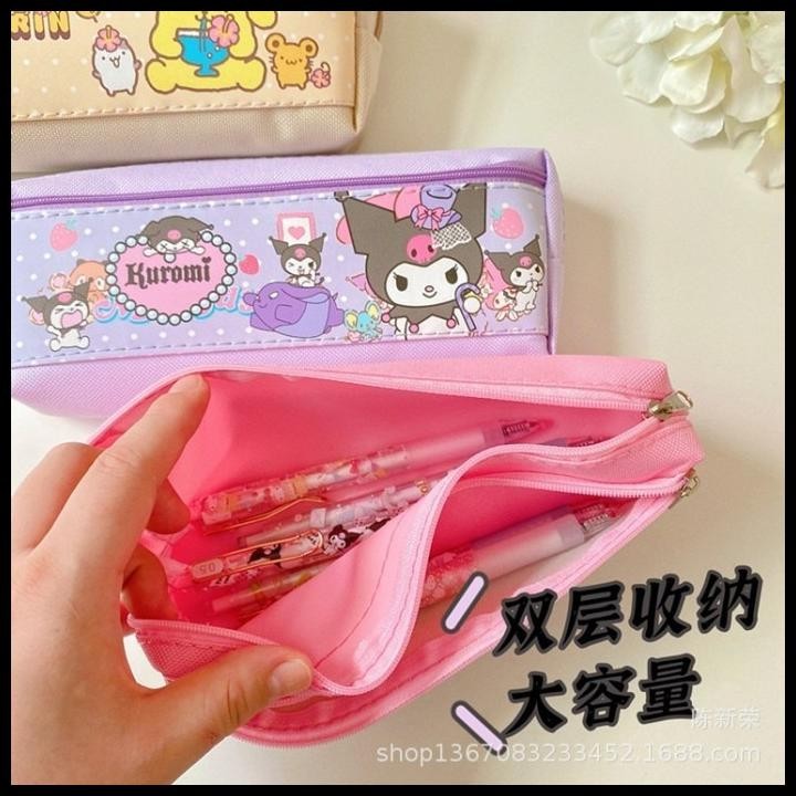 

TERBARU KOREA STYLE BIG PENCIL BOX ORGANIZER BAG KOTAK PENSIL KARAKTER KARTUN