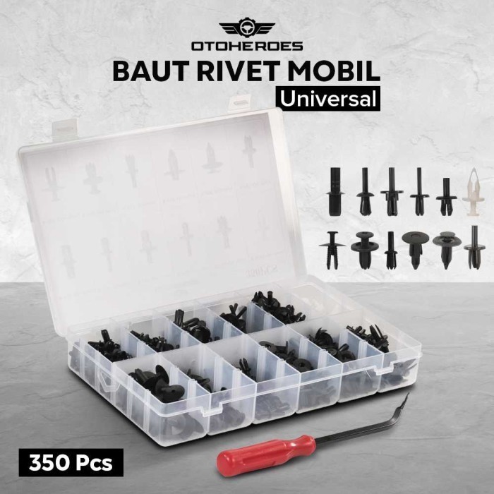 Baut Klip Rivet Universal Pengancang Panel Mobil Bolt Rivet Kancing