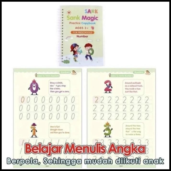 

TERBARU SANK MAGIC BOOK LATIHAN ANAK TULIS GAMBAR DAN HITUNG 1 SET ISI 4 BUKU