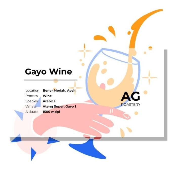 

Biji Kopi Single Origin Filter Arabica Gayo Wine 1Kg