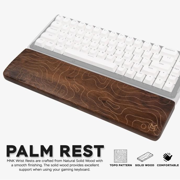 MYNK Wooden Palm Rest / Wrist Rest Kayu / Wrist Pad Keyboard