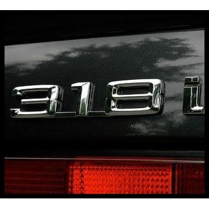 ORIGINAL BMW E30 318I BADGE EMBLEM LOGO BAGASI BELAKANG MOBIL