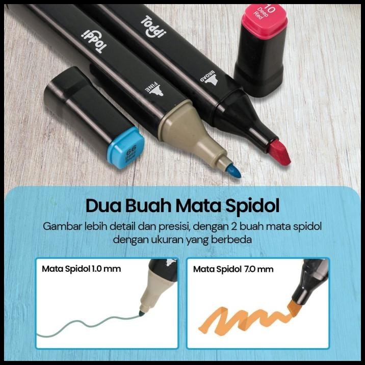 

SPIDOL DUAL SIDE FINE ART BRUSH PEN ART MARKER SET 80COLOR HL270 TODDI