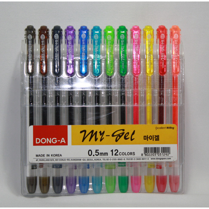 

Ready Pulpen/Pen/Gel Pen My Gel set 12 warna / Korea