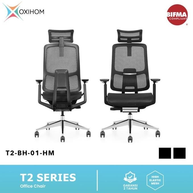 Oxihom T2 Full Mesh Kursi Kantor Kursi Gaming Belajar Jaring Hidrolik