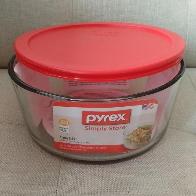 PYREX Storage Round 1650ml/ Wadah Saji Kaca /Mangkok Saji Kaca Premium MRS03