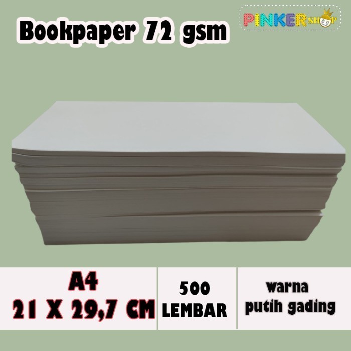 

Bookpaper 72 Gsm A4 Kertas Imperial Kertas Noverl 72 Gsm Per Rim 210X2