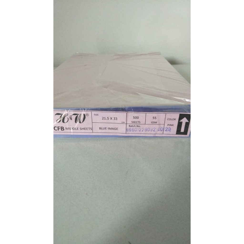 

Kertas Ncr Hnw Middle Pink / Ncr Middle Pink Sm / Kertas Nota Uk F4