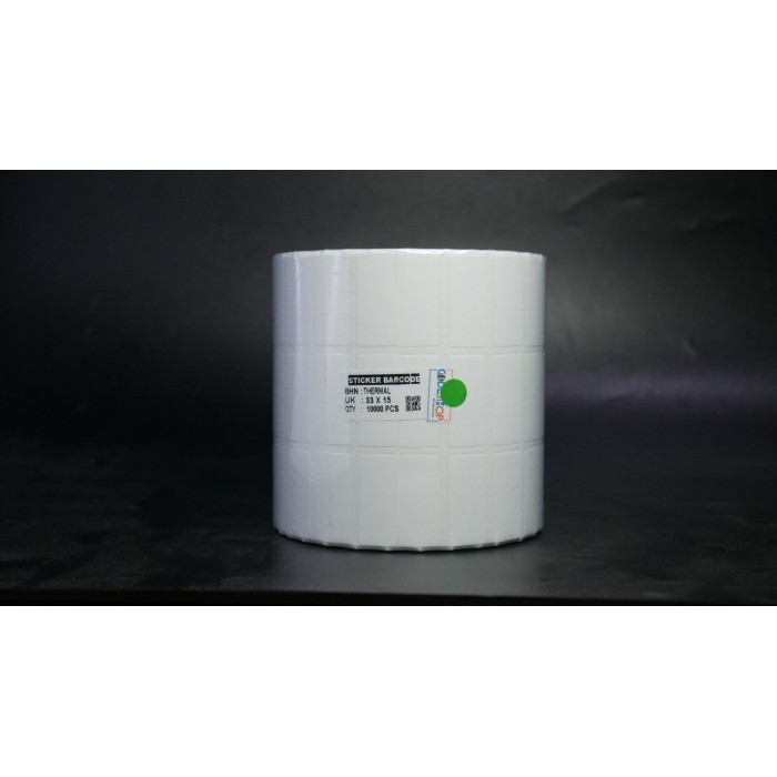 

Label Thermal 33X15 Mm 3 Line Core 1 Inch Isi 10.000 Pcs Stiker