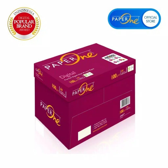 

Kertas Hvs Fotocopy A4 100Gr Paperone 500 Lembar / Kertas Putih