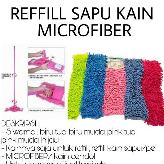 Lap Microfiber Untuk Pel/ Sapu / Pembersih Lantai / Kain Lap /Kain Pel Kirataso