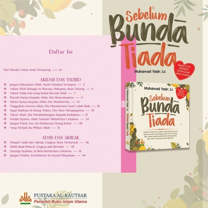 

Serial Buku Sebelum Ayah Dan Bunda Tiada