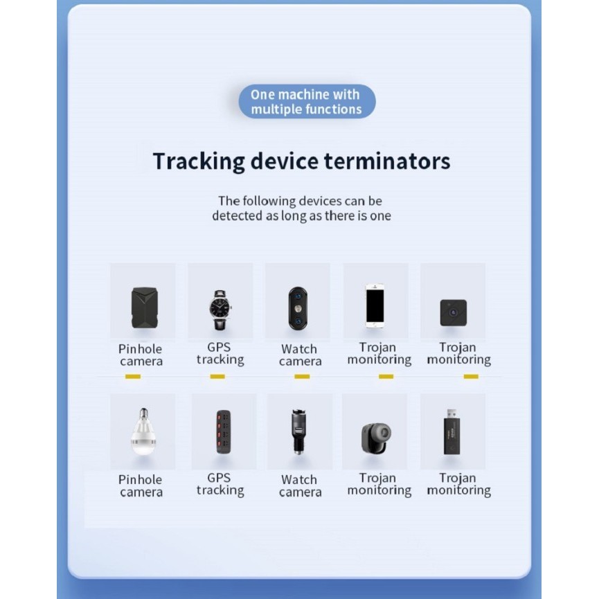 Detektor Kamera Penyadap Spy Hidden Camera Bug Finder