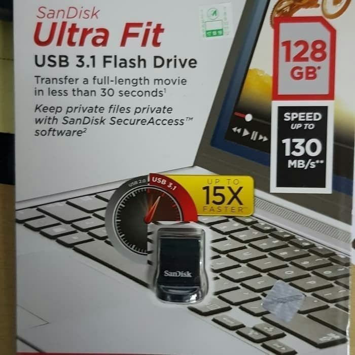 New Sandisk Ultra Fit Usb 3.1 Flashdisk 128Gb Cz430 / Usb 128G Sandisk