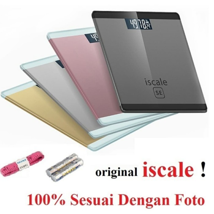 TIMBANGAN BADAN DIGITAL INDIKATOR ISCALE SE KACA SCALE ORIGINAL