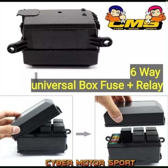 Box Relay Sekring Mobil Universal Fullset. Fuse Box Plus Relay. Soket