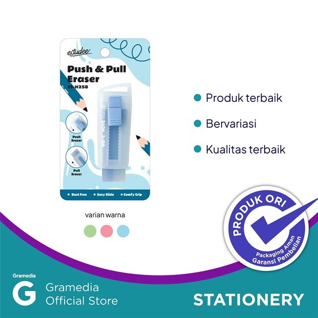 

Estudee Push&Pull Eraser Es-H258 Blue