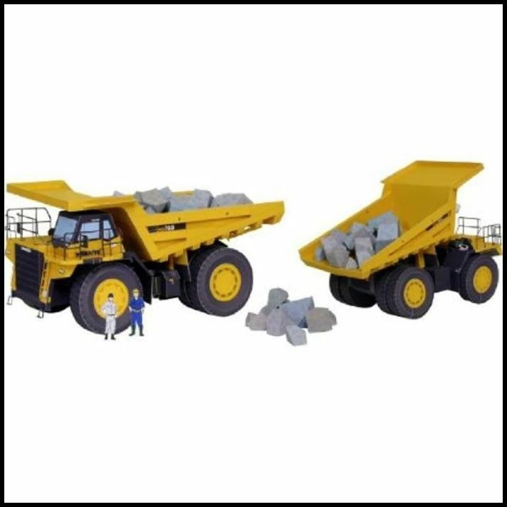 BEST DEAL DIY PAPERCRAFT LEMBAR POLA KENDARAAN PROYEK DUMP TRUCK BC PAPER 160GSM