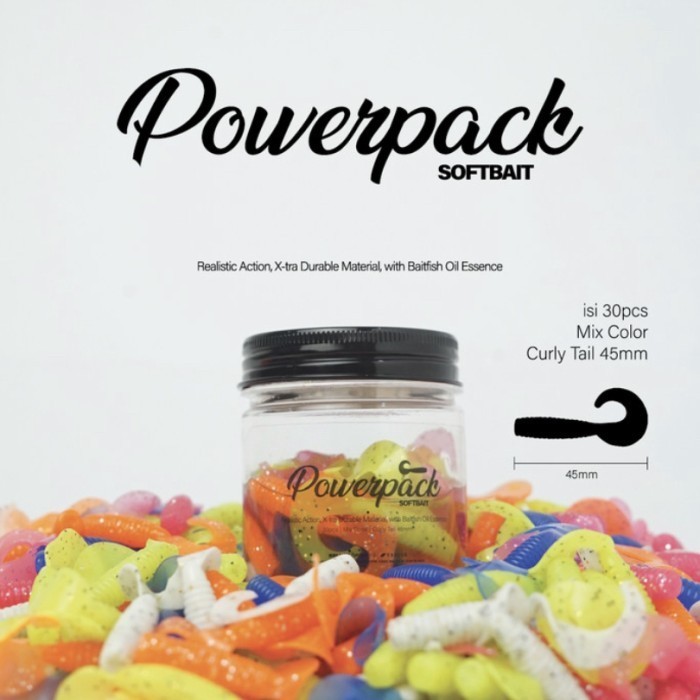 Exodus Soft Lure Power Pack - Curly Tail 45 Softlure - Soft Plastic