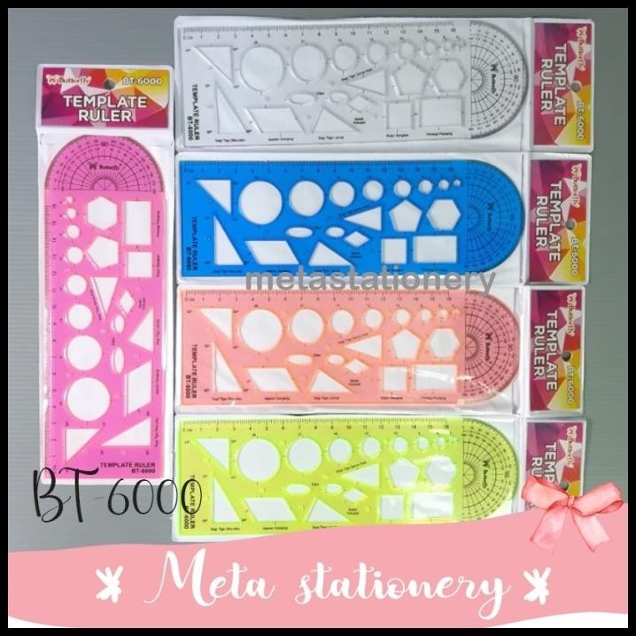 

HOT DEAL TEMPLATE RULER / PENGGARIS CETAKAN BT-6000 BUTTERFLY !!!