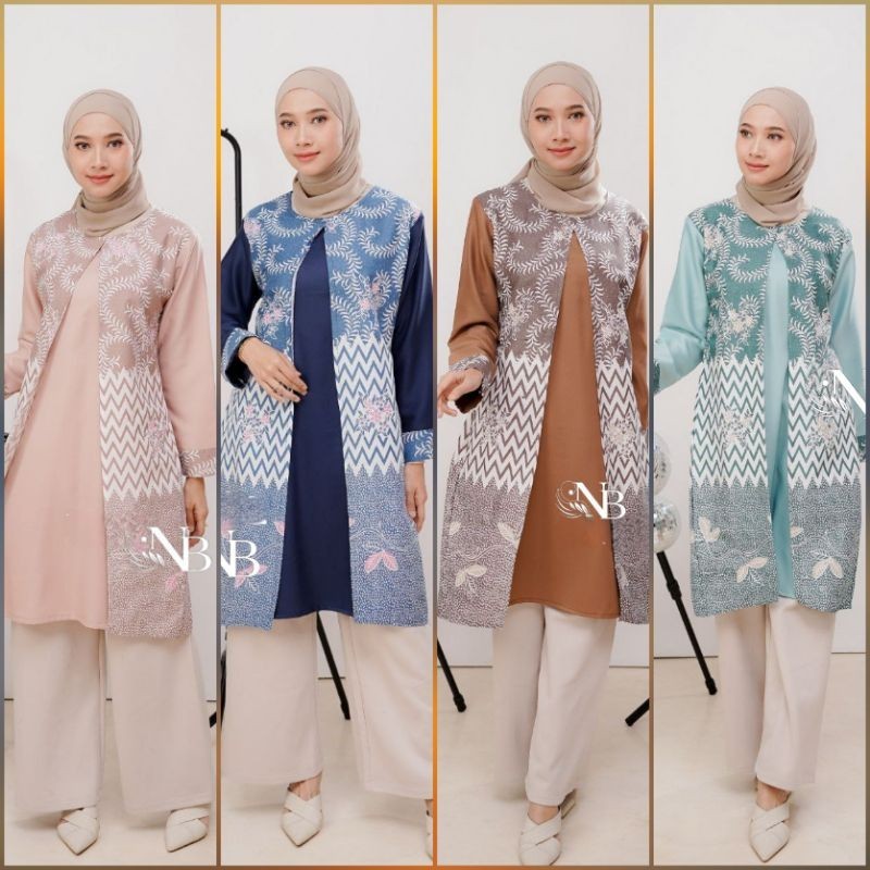Tunik Batik modern Bolero instan